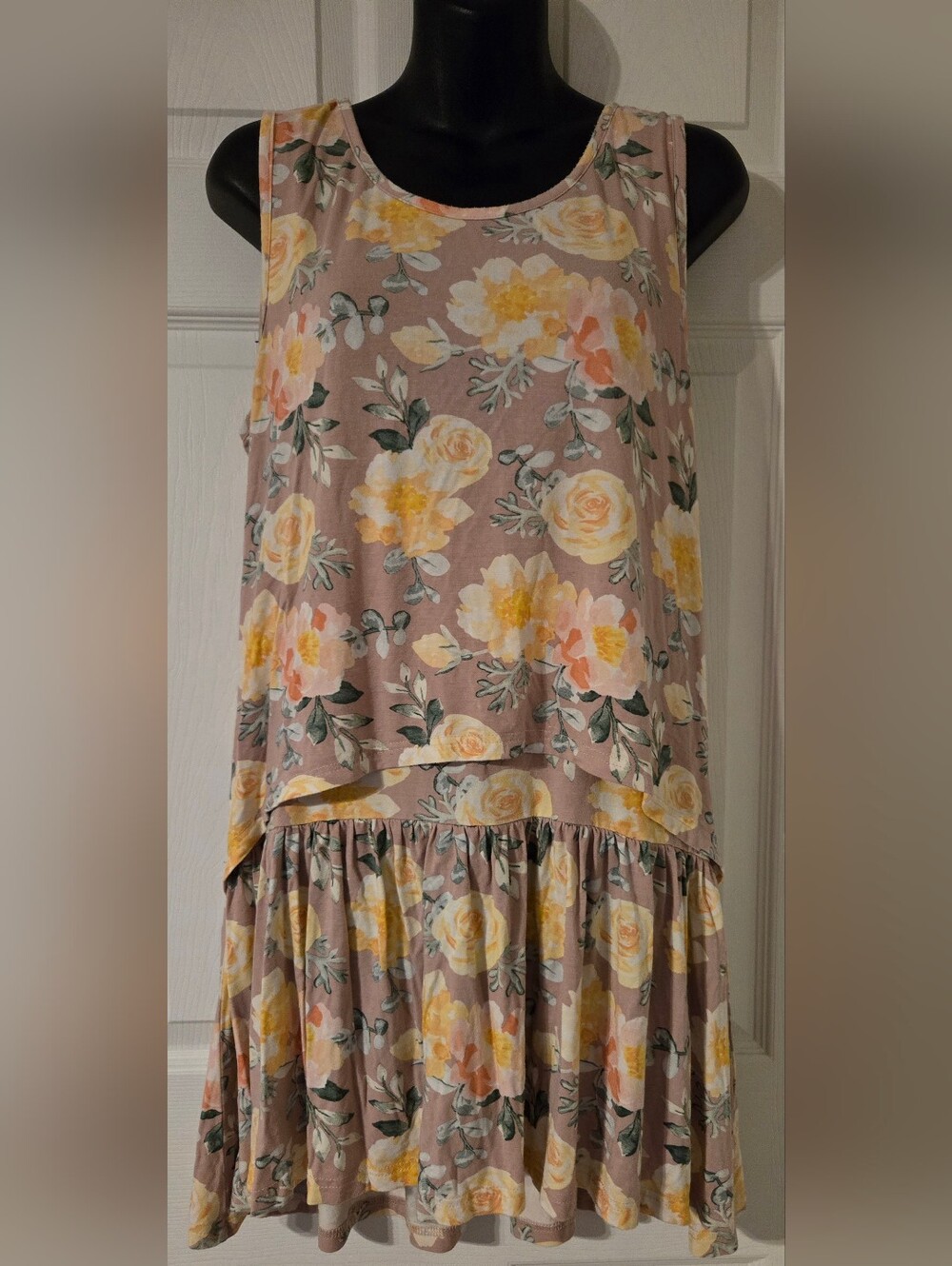 Latched Mama Floral Nursing Top XL